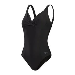 Speedo Damski strój kąpielowy modelujący krzyż węzeł 1 sztuka bielizna modelująca plaża i wakacje stroje kąpielowe, czarny, 34/10 - Stroje kąpielowe - miniaturka - grafika 1