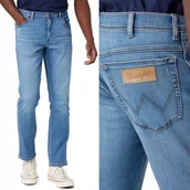 Spodnie męskie - Wrangler TEXAS SLIM The Story EPIC SOFT W30 L34 - miniaturka - grafika 1