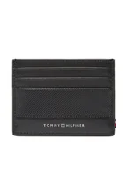 Etui na dokumenty i karty - Tommy Hilfiger Etui na karty kredytowe Th Foundation Cc Holder AM0AM13506 Czarny - miniaturka - grafika 1