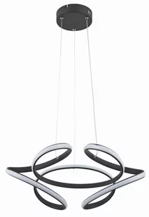 Narida - Lampa wisząca antracyt. 1x40W LED 3200Lm 4000K. Wysokość 36cm. Wysokość całkowita 120cm. Szerokość 50cm. Głębokość 50cm. Klosz akryl - Lampy sufitowe - miniaturka - grafika 1