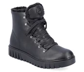 Botki damskie - Botki damskie zimowe ocieplane Rieker Y3432-00-40 - miniaturka - grafika 1