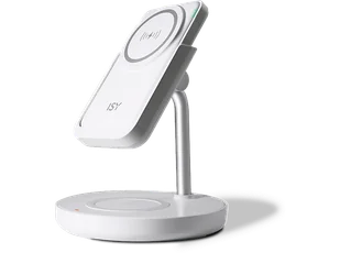 Ładowarka indukcyjna z powerbankiem ISY IMC-5210 2w1 - Powerbanki - miniaturka - grafika 1