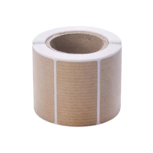 Eko Etykieta Nalepka Naklejka Kraft 50x30 250 szt - Papier do drukarek - miniaturka - grafika 1