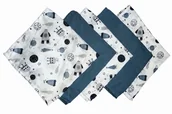 Pieluchy - Czas Bobasa Pieluszki Ulewajki Muślinowe 5Szt 38X38 Kosmos 0431 - miniaturka - grafika 1