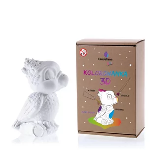 Candellana, Kolorowanka 3D, Funny Parrot - Dekoratorstwo - miniaturka - grafika 1