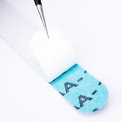 Akcesoria do paznokci - Molly Lac Nakładki ścierne zamienne do pilnika metalowego prostego (kolor zebra) gradacja 100 10 szt - miniaturka - grafika 1