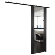 Drzwi wewnętrzne - Drzwi przesuwne z lustrem wewnętrzne naścienne, drzwi loft do zabudowy, system przesuwny Zonda wzór II - miniaturka - grafika 1