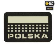 Odzież taktyczna i umundurowanie - M-Tac - Naszywka Flaga - Polska 50х80 - Laser Cut -	Czarny / Biały - 51007202 - miniaturka - grafika 1