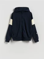 Bluzy dla chłopców - Reserved - Bawełniana bluza - granatowy - miniaturka - grafika 1