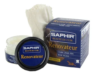 Krem Pasta Renowator do Skór Gładkich do Butów Saphir BDC Renovateur 50 ml - Środki do obuwia i ubrań - miniaturka - grafika 1