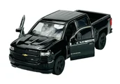 Samochody i pojazdy dla dzieci - WELLY 2017 CHEVROLET SILVERADO CZARNY 1:34 43750 - miniaturka - grafika 1