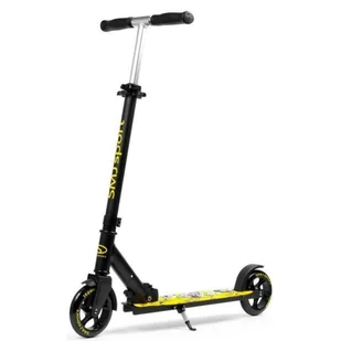 Hulajnoga składana aluminiowa SMJ sport NL-500-145 żółto-czarna - Hulajnogi - miniaturka - grafika 1