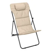 Leżaki ogrodowe - Leżak Grue beżowy - miniaturka - grafika 1