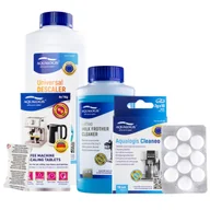 Akcesoria i części do ekspresów do kawy - Zestaw do Ekspresu - Uniwersalny Odkamieniacz 500 ml, Płyn Czyszczący System Mleczny Latteo 250 ml, Odkamieniacz Decalc 6 szt, Cleaneo 10 szt - miniaturka - grafika 1