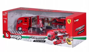 Bburago Ferrari Race & Play Racing Hauler 1:43) - Samochody i pojazdy dla dzieci - miniaturka - grafika 1