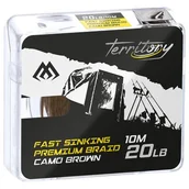Inne akcesoria dla wędkarzy - MIKADO Fast Sinking Plecionka Camo Brown 10m 20lb - miniaturka - grafika 1
