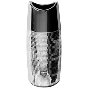 Wazon EUROFIRANY Aurora 9 14 x 8 x 34 cm Srebrny - Wazony i flakony - miniaturka - grafika 1