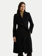 Płaszcze damskie - LAUREN RALPH LAUREN Płaszcz wełniany 297962169001 Czarny Regular Fit - miniaturka - grafika 1