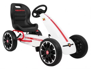 Gokart ABARTH Biały - Jeździki dla dzieci - miniaturka - grafika 1