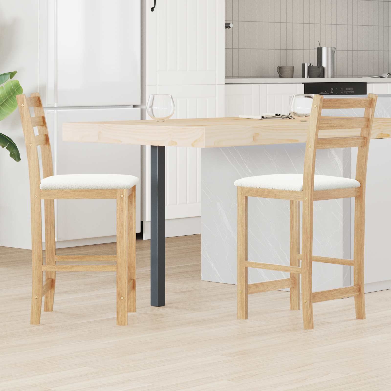vidaXL Krzesła jadalne 2 pcs 40 x 47,5 x 99,5 cm