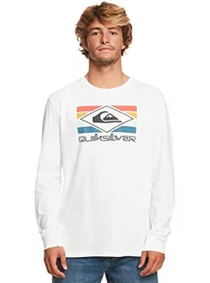 Koszulki męskie - Quiksilver Podstawowa koszulka męska biała S - grafika 1