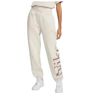 Nike Spodnie damskie W NSW Phnx FLC Os Logo Swtpnt, Lt Orewood BRN/Smokey Mauve/Sail, FN2552-104, M - Spodnie rowerowe - miniaturka - grafika 1