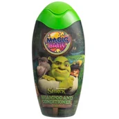 Kosmetyki kąpielowe dla dzieci - Szampon i odżywka do włosów dla dzieci 2w1/ EP Line Magic Bath Shrek Shampoo & Conditioner (200 ml) - miniaturka - grafika 1