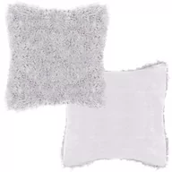 Poszewki na poduszki - Poszewka Włochacz Dekoracyjna Puchata 40x40 Szara - miniaturka - grafika 1