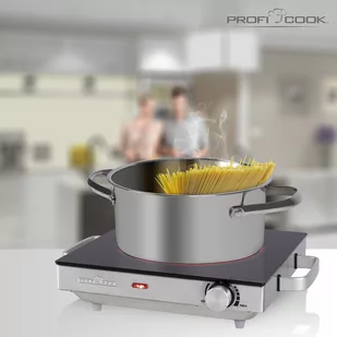 Kuchenka elektryczna Elektryczna kuchenka na podczerwień, płyta ceramiczna jednopalnikowa ProfiCook PC-EKP 1210 - Kuchenki elektryczne - miniaturka - grafika 5