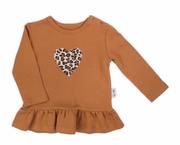Koszulki dla dziewczynek - Tunika Mia Nicol serce - 80 - miniaturka - grafika 1