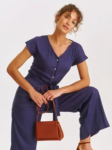 Kombinezon damski granatowy - SKB2804GR kombinezon - TOP SECRET - Odzieżowy sklep internetowy TOP SECRET - Kombinezony - miniaturka - grafika 1