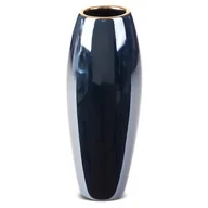 Wazony i flakony - Eurofirany Wazon ceramiczny Amora wys. 30 cm granatowy - miniaturka - grafika 1