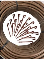 Węże ogrodowe i zraszacze - Anixol Linia kroplująca brązowa + 50 szpilek zest/brbkli100/50 - miniaturka - grafika 1