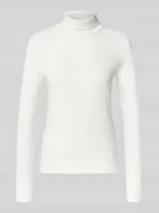 Koszulki i topy damskie - Golf o kroju slim fit z dodatkiem wiskozy - miniaturka - grafika 1