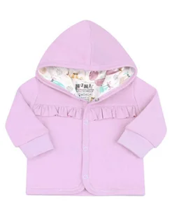 Nini Bluza z organicznej bawełny ABN-2536 80 fioletowa - Bluzy i sweterki niemowlęce - miniaturka - grafika 1