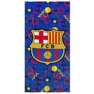 FC Barcelona ręcznik plażowy junior 70x140 cm beach towel mikrofibra 120066 wielokolorowy - Okrycia kąpielowe dla dzieci - miniaturka - grafika 1