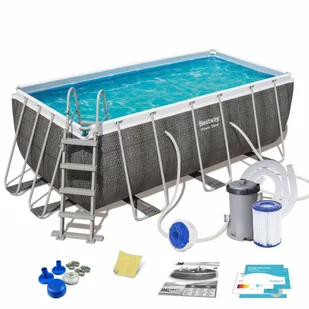 Bestway Basen ogrodowy stelażowy 412 x 201 x 122 cm 5w1 56722 - Baseny ogrodowe - miniaturka - grafika 2