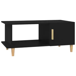 Lumarko Stolik kawowy, czarny, 90x50x40 cm, materiał drewnopochodny - Ławy i stoliki kawowe - miniaturka - grafika 3