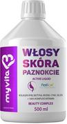 Suplementy naturalne - Myvita Włosy, Skóra, Paznokcie Liquid 500 ml (5903021593337) - miniaturka - grafika 1