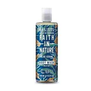 Faith in Nature Faith For Men - Naturalny żel pod prysznic Niebieski cedr, 400ml - Kosmetyki do kąpieli - miniaturka - grafika 1