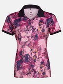 Koszulki sportowe damskie - Halti Funkcyjna koszulka polo "Swingi" w kolorze różowym - miniaturka - grafika 1