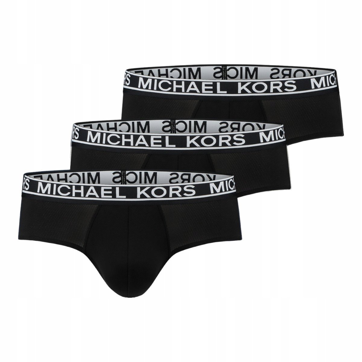 MICHAEL KORS MĘSKIE BOKSERKI MAJTKI MT BASIC LRB 3PK CZARNE r.L