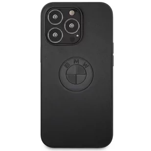 Etui BMW BMHCP13LREELK iPhone 13 Pro / 13 6.1" czarny/black hardcase Leather Emboss - Etui i futerały do telefonów - miniaturka - grafika 3