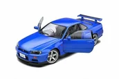 Samochody i pojazdy dla dzieci - Solido Nissan Skyline (R34) Gt-R Bayside Blu 1:18 1804306 - miniaturka - grafika 1