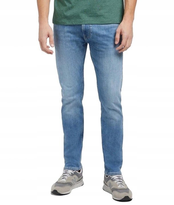 LEE JEANSY MĘSKIE PROSTE NIEBIESKIE KLASYCZNE W40 L32 J5D