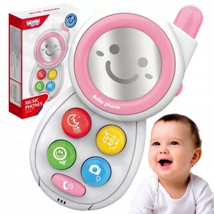 ﻿WOOPIE BABY Telefonik Interaktywny Komórka z Dźwiękami - Zabawki interaktywne dla dzieci - miniaturka - grafika 1