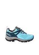 Buty trekkingowe damskie - Jack Wolfskin Damskie Buty Trekkingowe Rebellion Guide Texapore Low W, Turquoise Coral, 40.5 Eu - miniaturka - grafika 1