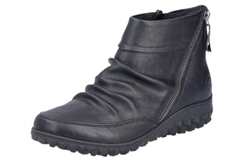 Rieker Damskie 59585 krótkie kozaki, niebieskie, rozmiar 36 EU, niebieski, 36 EU
