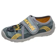 Kapcie damskie - Fischer Boogy kapcie chłopięce, szaro-żółty, 28 EU - miniaturka - grafika 1