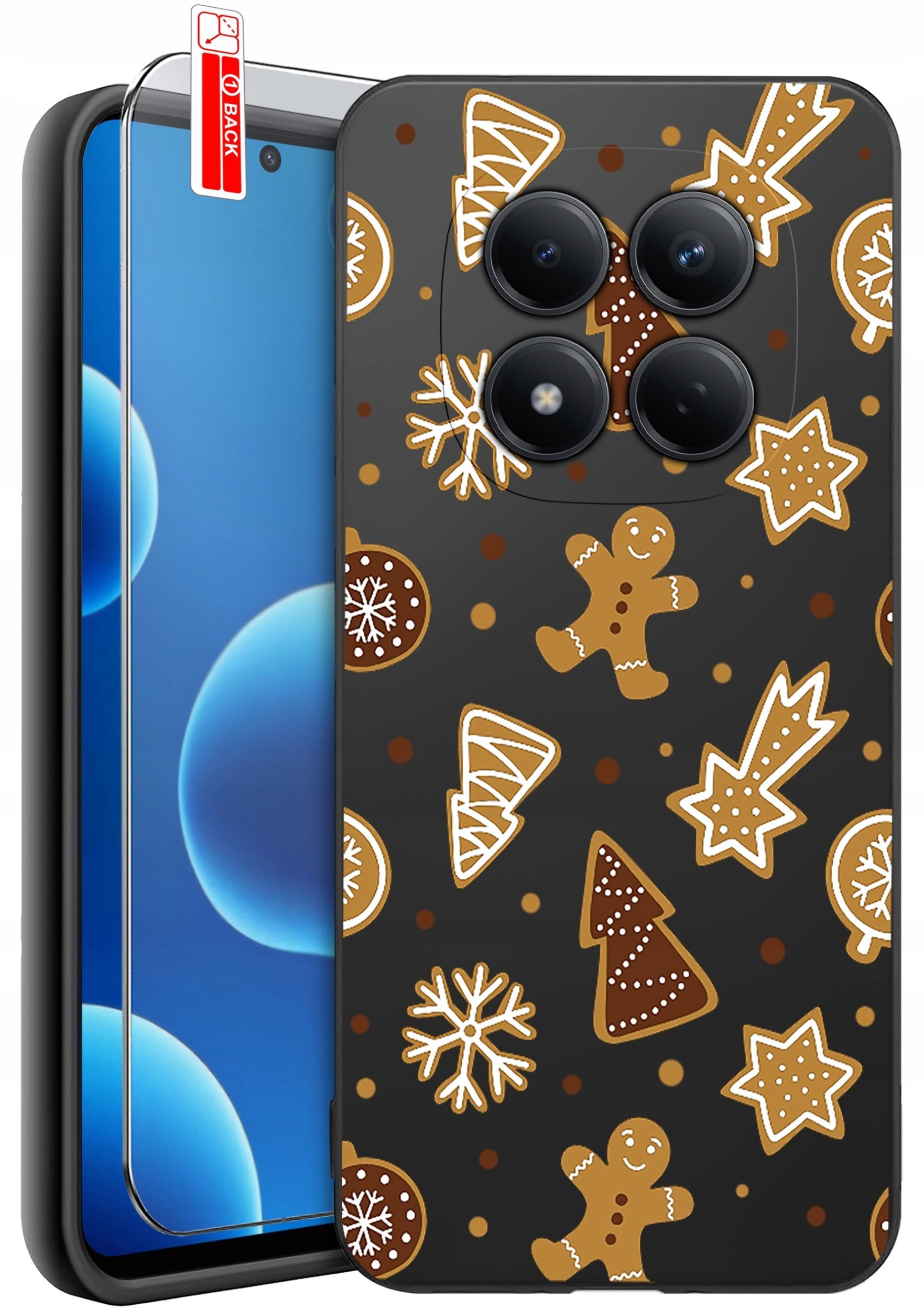 krainaGSM ETUI do Xiaomi Redmi Note 15 Pro 4G WZORY SILIKONOWE MATT CASE + SZKŁO